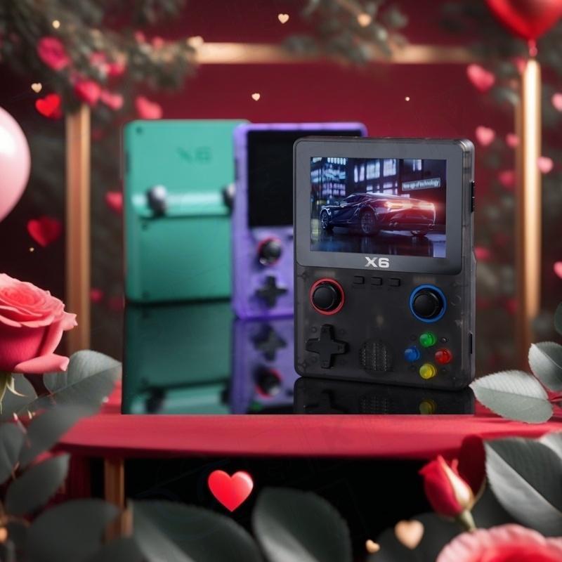 Retro Game Console with Ultra HD Color Screen, Rechargeable Portable Console, Portable Handheld Gaming Machine, Dual Joystick Gba Simulator, Supports Multimedia Music Movies