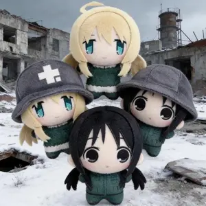 Anime Peripheral Shoujo Shuumatsu Ryokou Plush Starfish Body Desk Toys Chito Yuri Stuffed Cosplay 10cm Girls Last Tour Gifts