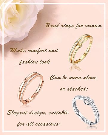 MILACOLATO 2Pcs Silver Anxiety Rings for Women Sunflower Fidget Ring You are My Sunshine Anxiety Ring Moonstone Anti Stress Ring Adjustable Open Spinner Rings for Anxiety Women