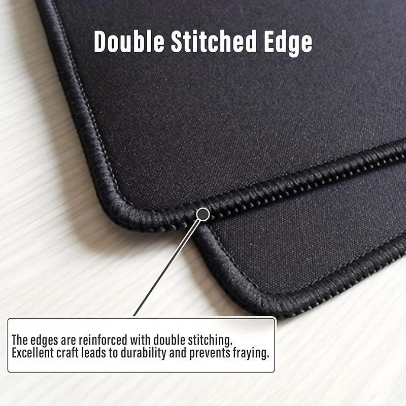 Line Pattern Cozy Gaming Mouse Pad, Large Non-Slip Desk Mat with Stitched Edge, Mouse & Keyboard Mat for Home Office, Computer Accessories for Desk