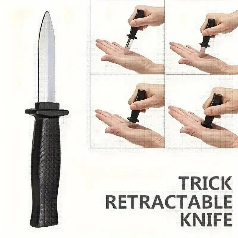 Magic Stretchable Plastic Dagger Props, Durable Safe No Sharp Blade for Pranks and Party Games, Fun and Unique Novelty Items, Wands