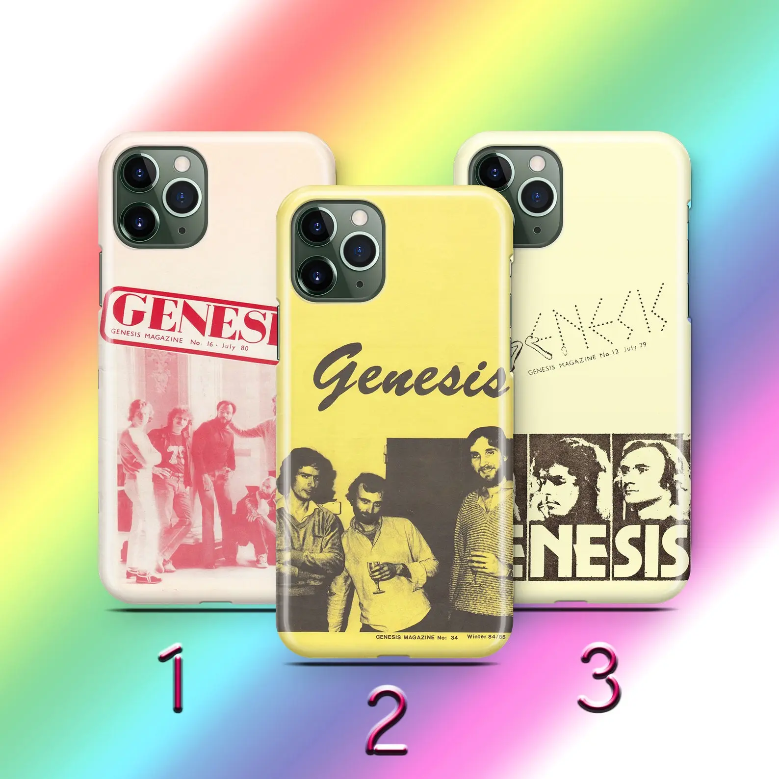 Genesis UK British English Rock Band I Cant Dance Phil Collins Glossy 2-In-1 Protective Phone Case For iPhone 17-11 (Pro Max, Pro Plus) & Samsung S26-23 Drop-Resistant Safety Case