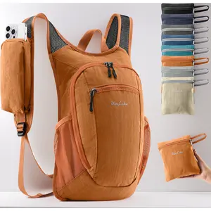 10L Hiking Backpack - Lightweight, Compact, Portable, Soft and Comfortable, Solid Daypack with Strap, Reflective Sunglasses Holder for Camping (Male-Friendly)