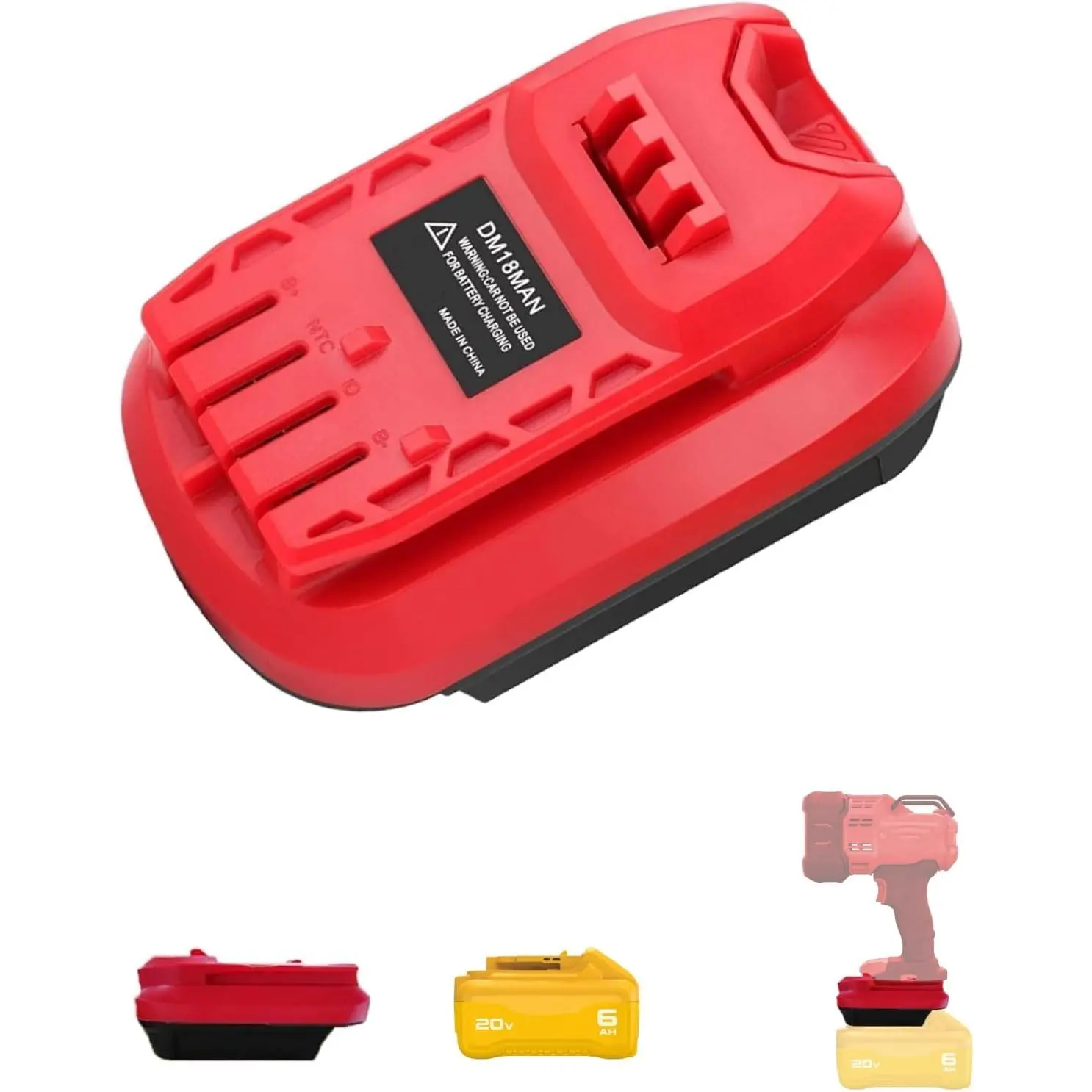 Power Tool Battery Adapter, Cordless Tool Battery Converter, Universal Connector