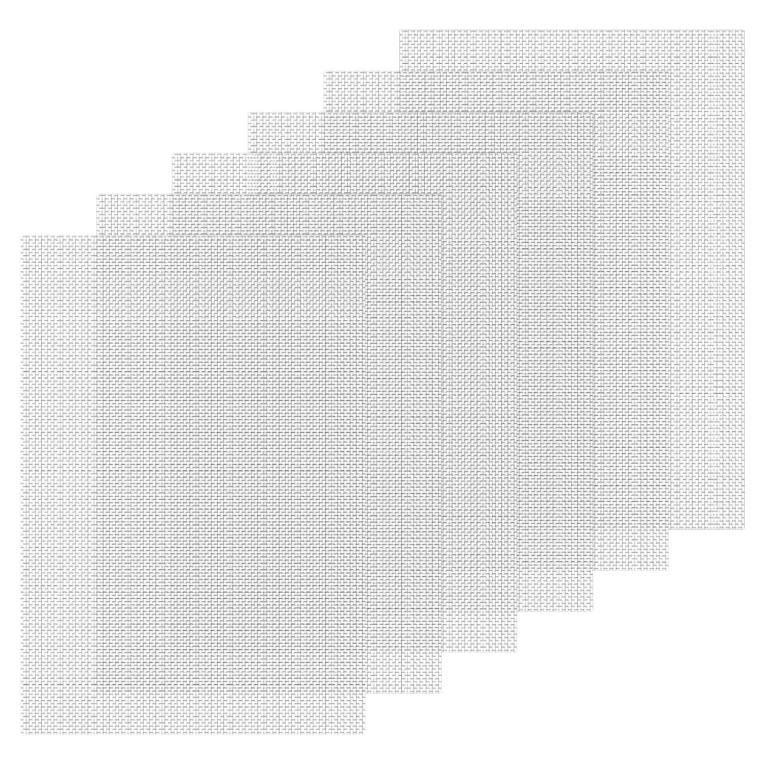 6 Pack Stainless Steel Wire Mesh Screen 11.8 x 8.2 inch Metal Mesh Screen