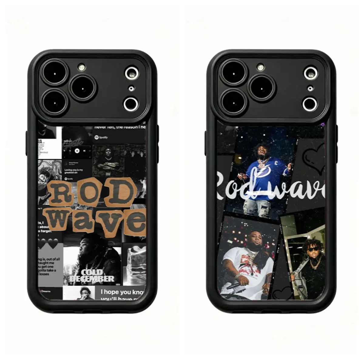Monochrome Rod Wave Aesthetic Phone Case - Durable Sky-Eye Ladder TPU Material, 2-In-1 Protection, Shockproof Mobile Phone Accessory Compatible With iPhone 17 Pro Max,16,15,14,13,12,11 & Samsung S21,S22,S23,S24,S25,S26, Ideal Fan Gift, Accessories