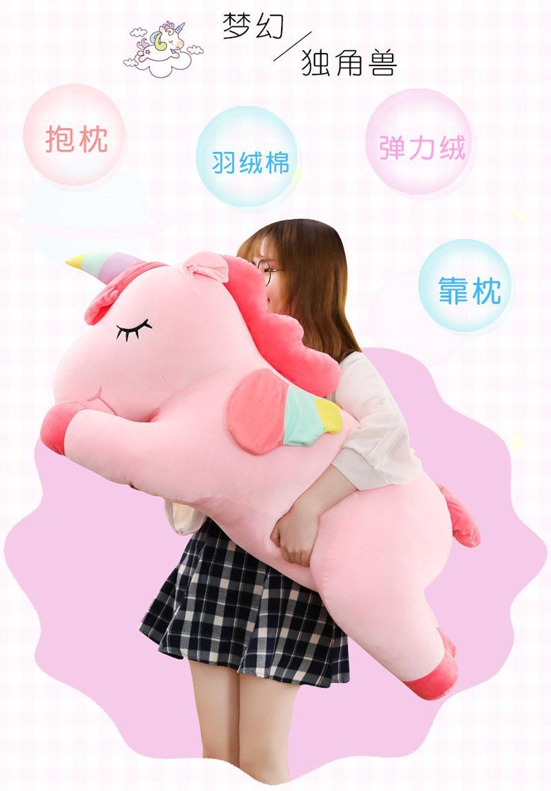 25cm-35CM Kawaii Giant Unicorn Plush Toy Soft Stuffed Unicorn Soft Dolls Animal Horse Toys For Children Pillow Birthday Gifts