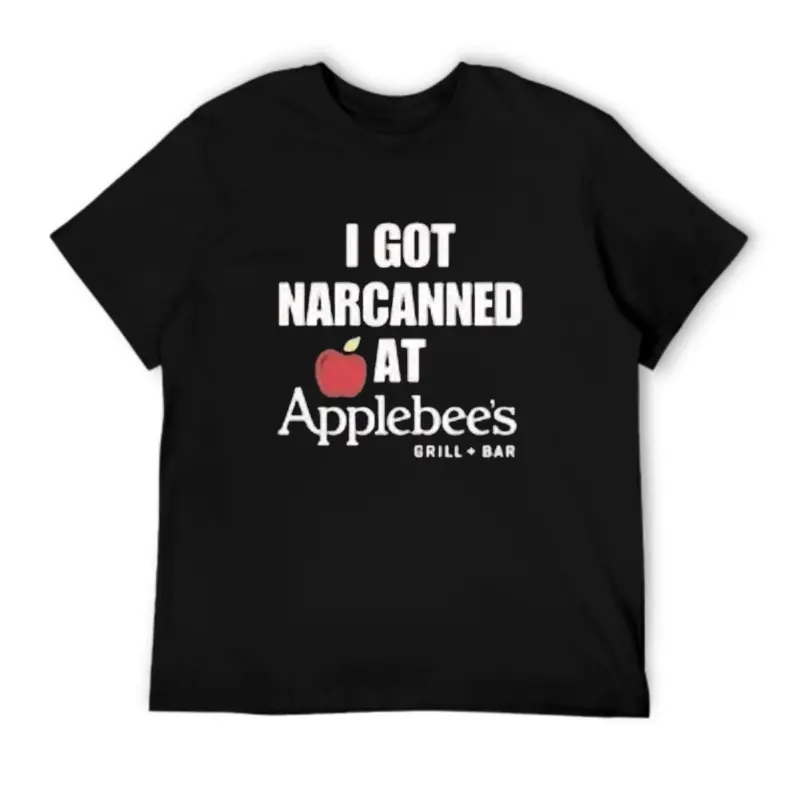 Unisex 'I Got Narcanned' Funny Quote Graphic T-Shirt, Casual Cotton Crew Neck Short Sleeve Tops for Men & Women, Streetwear, 3xl, 4xl