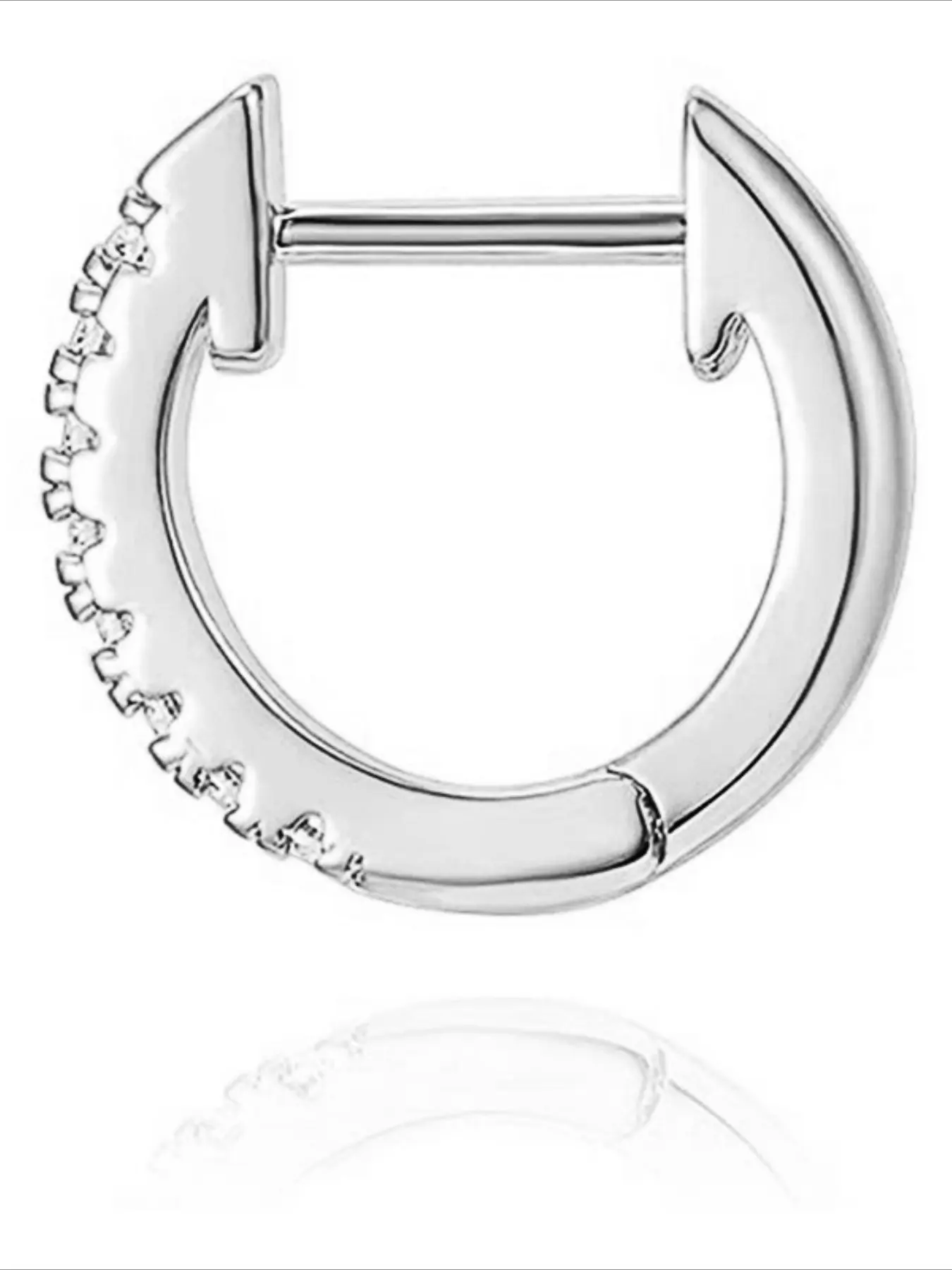 1 pair of fashionable cubic zirconia simple classic versatile earrings