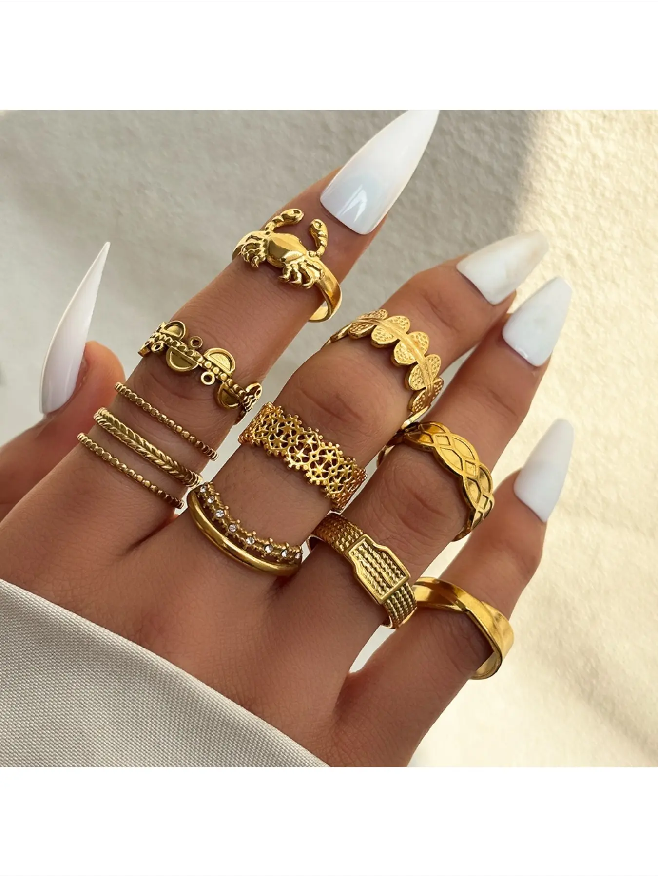 Vintage Hot Selling Ring Oil Pressure Real Open Ring Fashion Temperament Leaf Daily Versatile Finger Ring