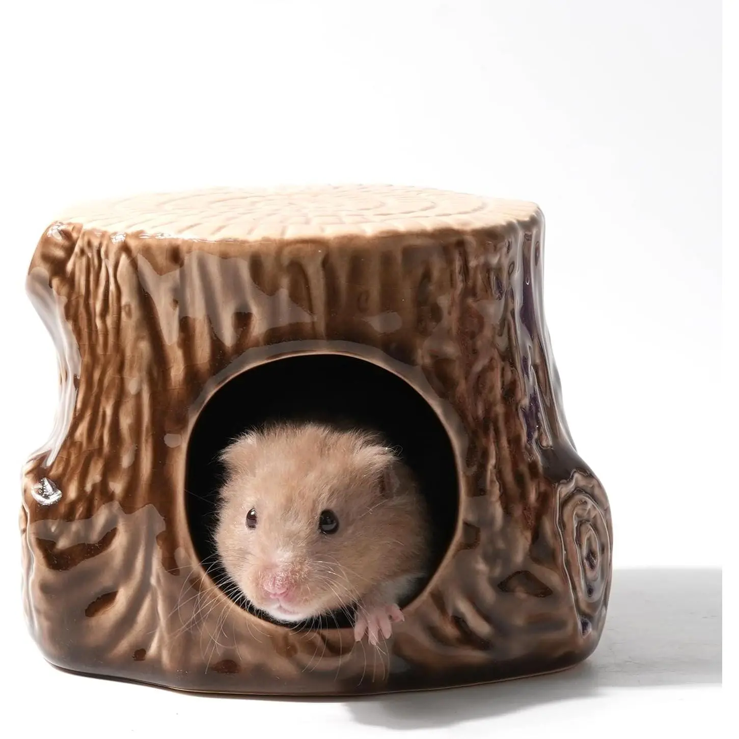 Ceramic Hamster Hideout Hamster House Habitat Cool All Season Bed Decor for Syrian Hamster Gerbil Mice Guinea Pig