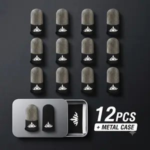 6 Pairs Gaming Finger Covers with Touchscreen Compatible Breathable Anti-Sweat Gloves, Comfortable Precision for Enhanced Gaming Experience, Finger Sleeves, Gaming Accessories, Gaming Products