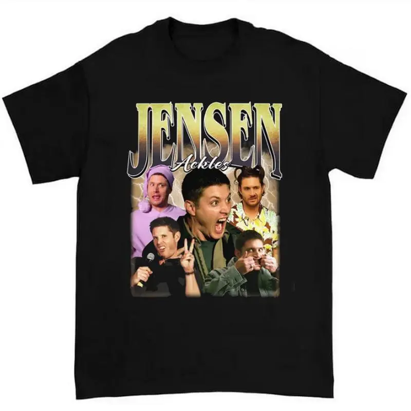 Dean Winchester Meme Bootleg T-Shirt Supernatural Ator Retro Graphic Jensen Ackles Fandom