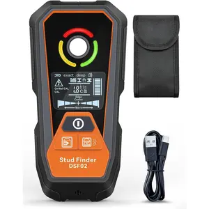 Rechargeable 6 in 1 Stud Finder Wall Scanner , Positioning Hole for Pipe  Studs, Live Wire Detector for Electricians, Ferrous Metals Non-Ferrous Metals,  Wall Detector