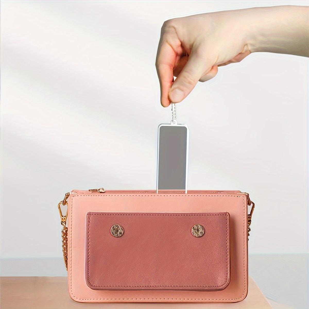 Portable Foldable Mini Makeup Mirror with Built-in Comb, 2-in-1 Compact HD Vanity Mirror for Travel, Daily Touch-Ups & On-the-Go Beauty Styling