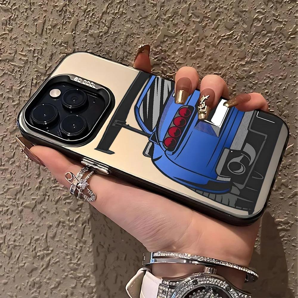 Cool JDM Sports Car Phone Case For iPhone 17 16e 16 15 14 13 12 11 mini Pro Max X XR 8 7 Air Plus Anti Fall Matte Back Cover