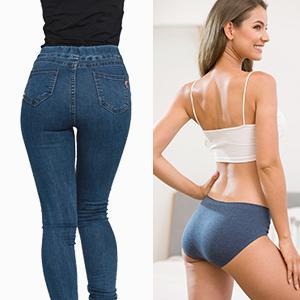 Womens Underwear Cotton Underwear for Women Seamless Hipster Bikini Briefs Panties 6 Pack