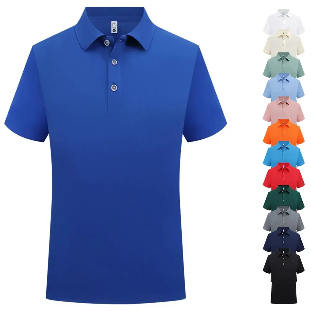 Men's Plain Polo Shirt in Soft Polyester Fabric, Short Sleeve Sublimation Blank for Personalized Custom Printing & Wholesale, Menswear, Top