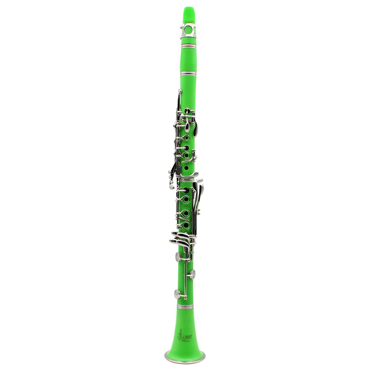 Bb Clarinet, 17 Nickel Keys Bb Clarinet, Woodwind Instrument for Students, Musical Instrument for Beginners, Music Accessories