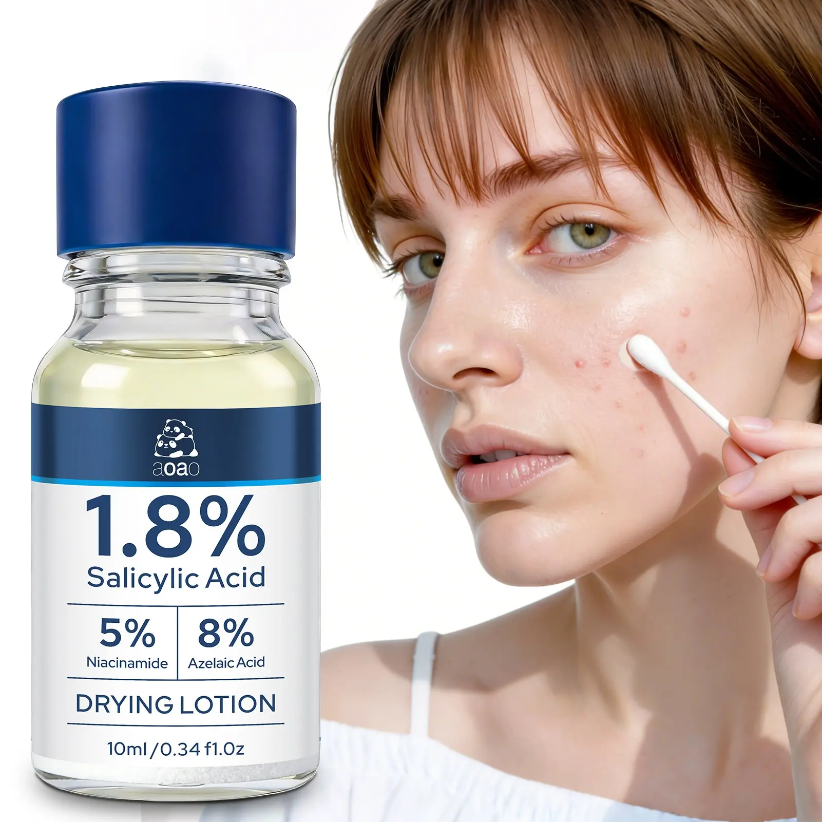 Aoao 1.8% Salicylic Acid Serum, Acne Treatment, Fade Marks, Clear Pores, Soothe Skin, Control Oil, Bha, Single Item, Liquid Form