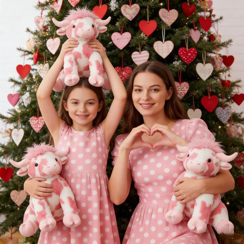 10 - inch Highland Cow Stuffed Animal: Ultra - cute Fluffy Plush Gift! Realistic Figure & Weighted Design for Ideal Decor or Toy