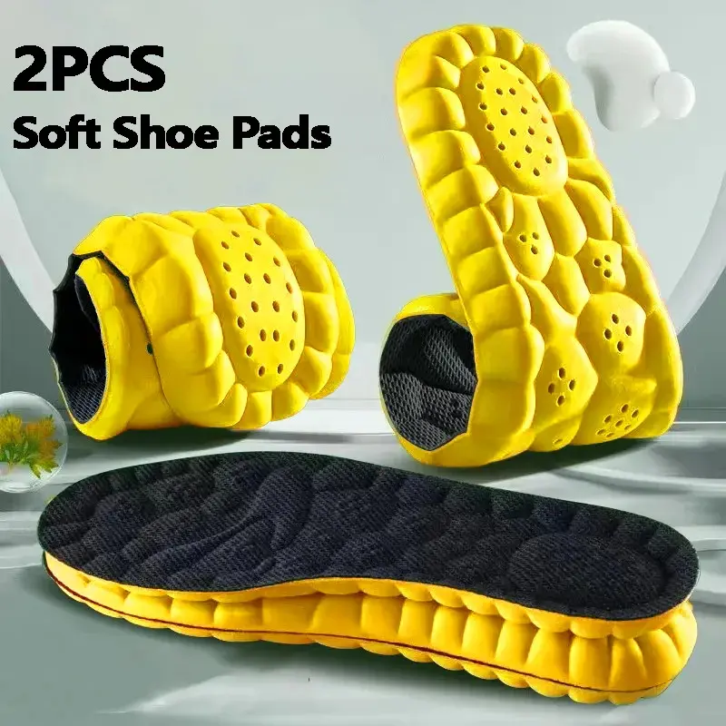 2026 New Multipack Athletic Cushioned Insoles for Men-Women, 4D Shockproof Memory Foam Shoe Inserts, Deodorant Breathable Foot Cushions for Activewear Running Shoes, All Seasons