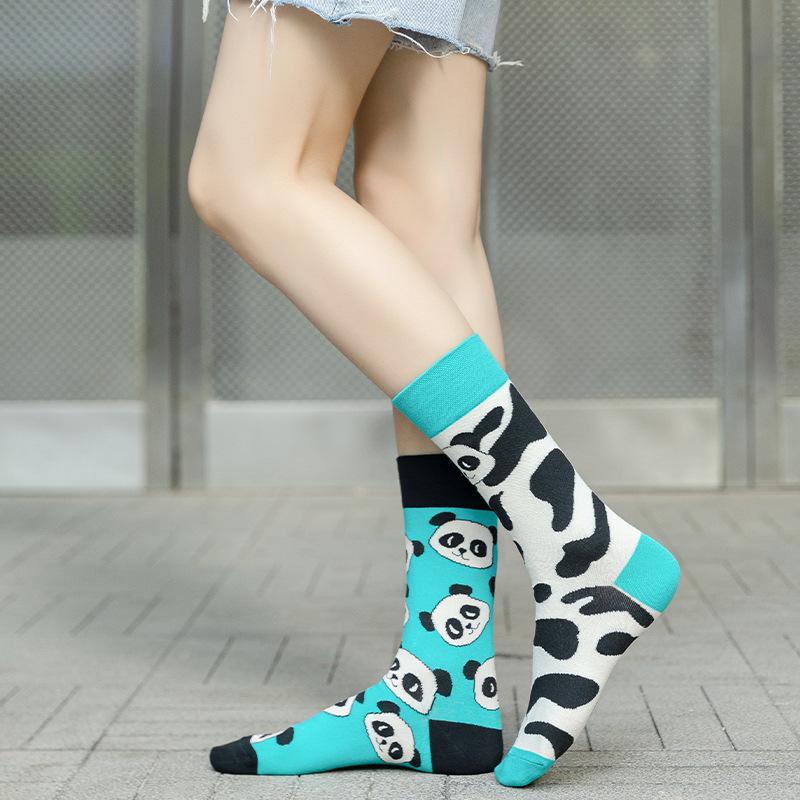 Original Asymmetric Ins Style Cotton Crew Socks comfort