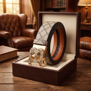 adjustable letter automatic buckle waistband 2026 new simple casual pants belt luxury print fashion accessory