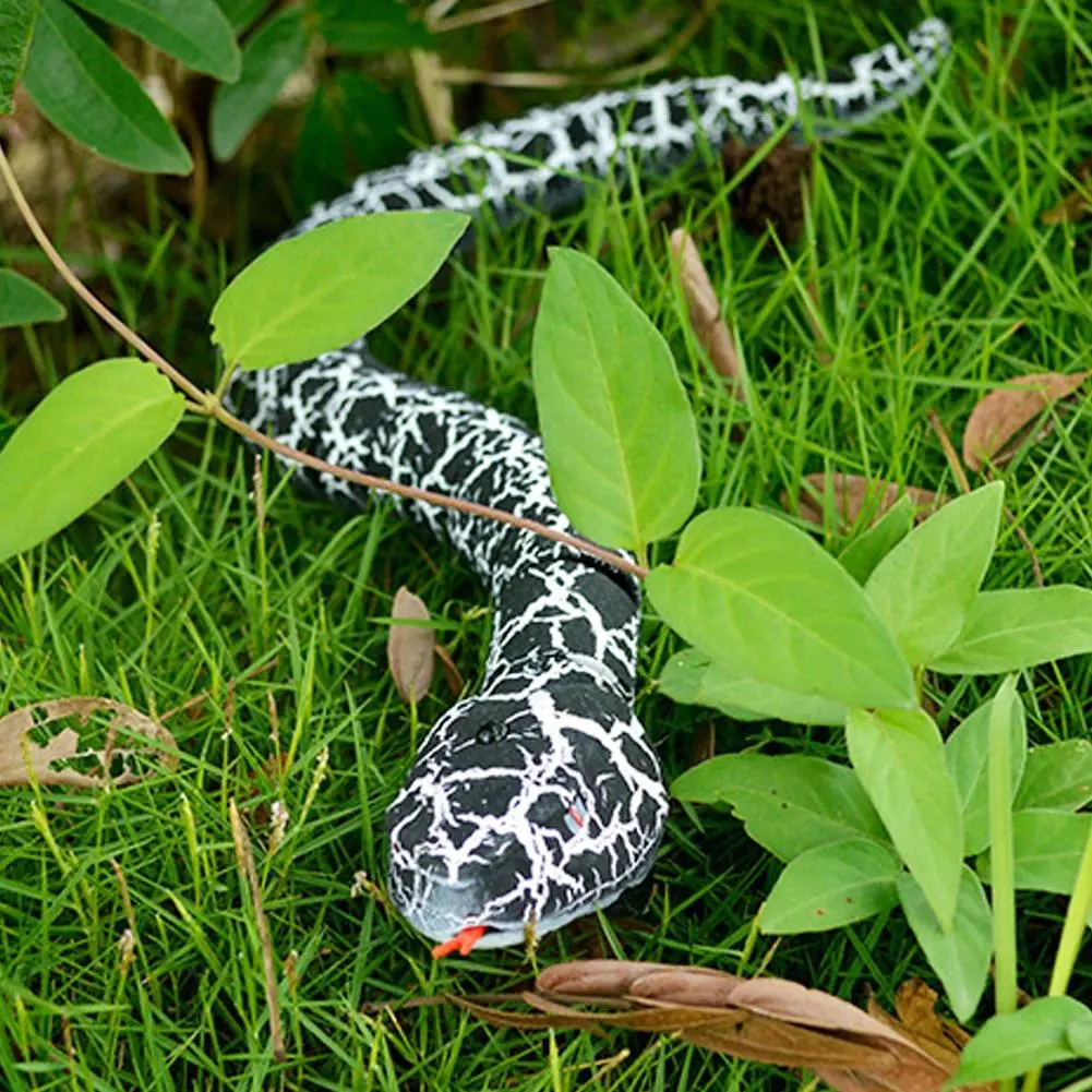 Creative Remote Control Snake Infrared RC Interactive Cat Toys Rattlesnake With USB Cable Funny Trick Terrify Toys For kids