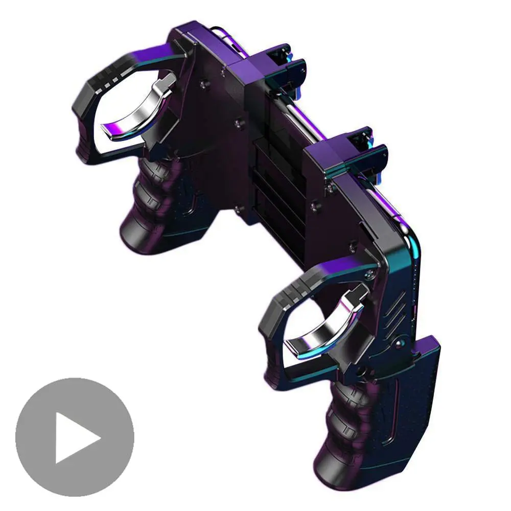 Universal Mobile Game Controller Joystick Gaming Trigger Compatible with PUBG Free Fire, Portable Phone Gamepad Handheld Gaming Pad for Android iPhone All Smartphones