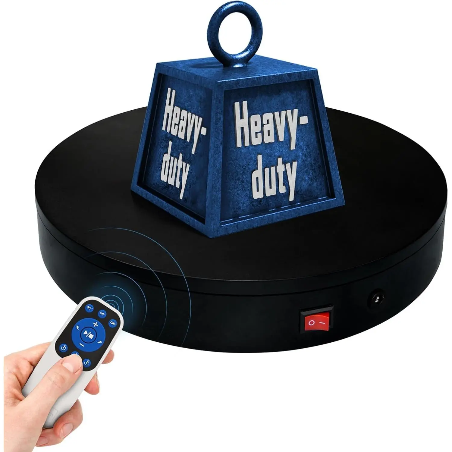 Remote Motorized 360 Electric Rotating Turntable Display Stand Spinning Platform Lazy Susan Base for Photography, 3D Scan, Exhibition Display