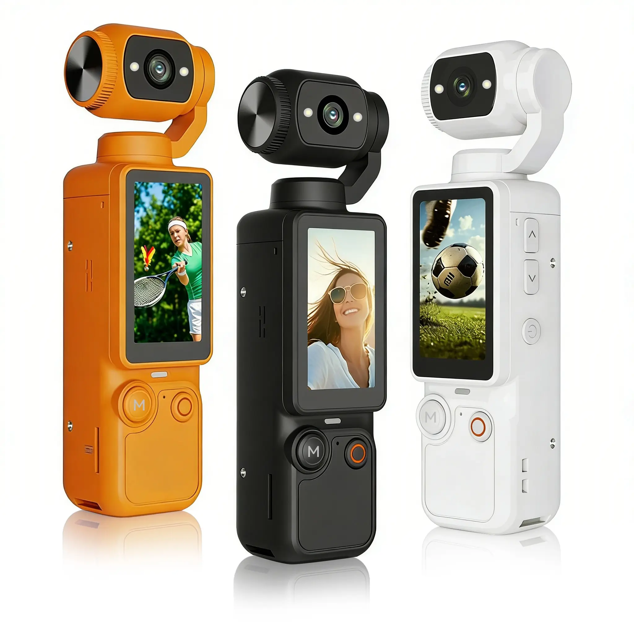 Action Camera with 1.9-Inch Cmos Sensor, USB Charging, 180° Rotatable, 2000mah Battery, Portable Multi-Functional Camera