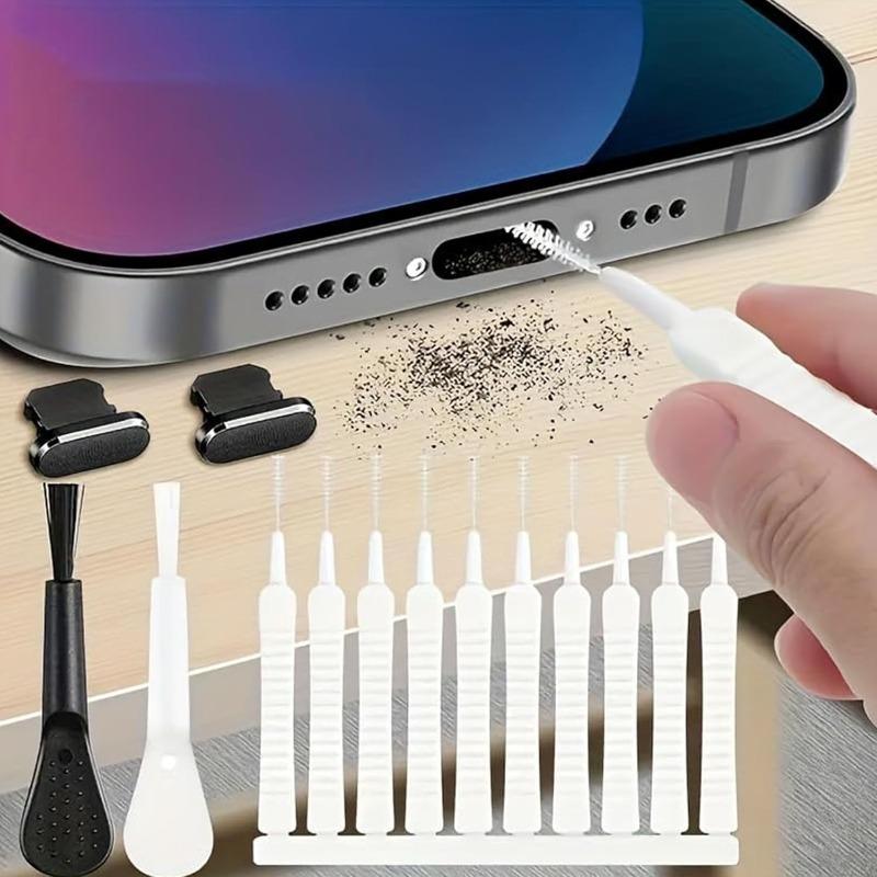 14PCS Ultra-Thin Cleaning Brushes Multifunctional Tool Kit for Charging Ports, Mobile Phones, Speakers and Shower Heads for Debris Removal, iPhone
