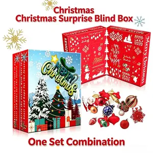 Creative Christmas Blind Box Gift Box, Flip-Top Style with 24 Pop-Open Compartments, Perfect for Holiday Celebrations