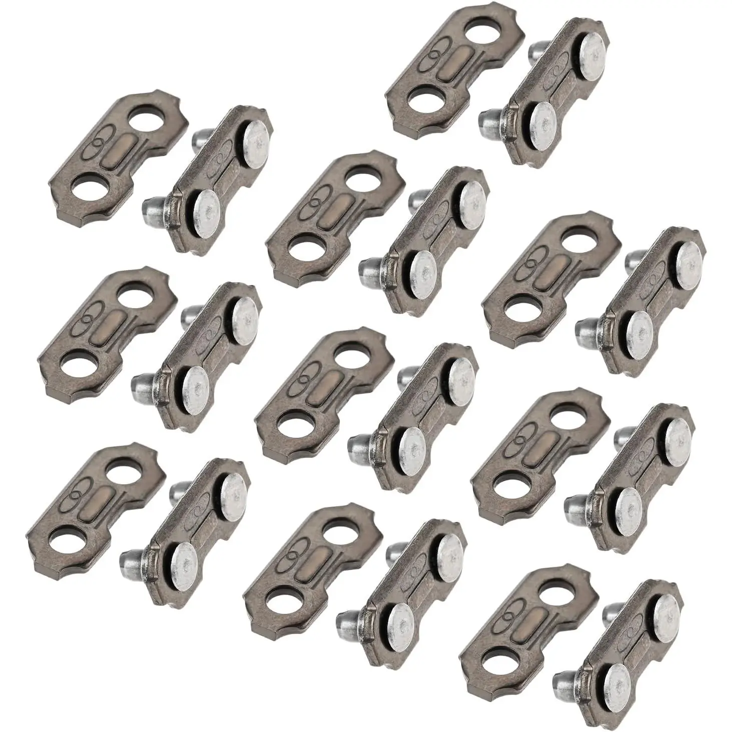 10 Sets 3/8''(0.375")  Chain Joiner Link Repair Preset Tie Straps,  Chain Repair Kits, Master Link for Joining 050&058 Chain   Accessories