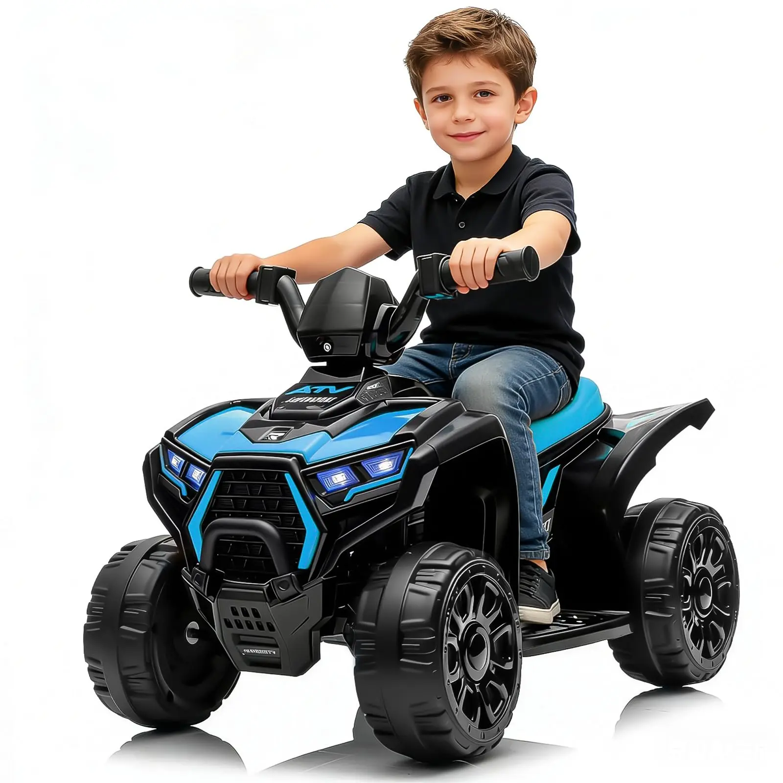 Garvee 6V Battery Powered ATV Car for Kids with Light and Music - Electric 4 Wheeler for Toddler - Toddler Ride on Toys with 3.5mph Max Speed