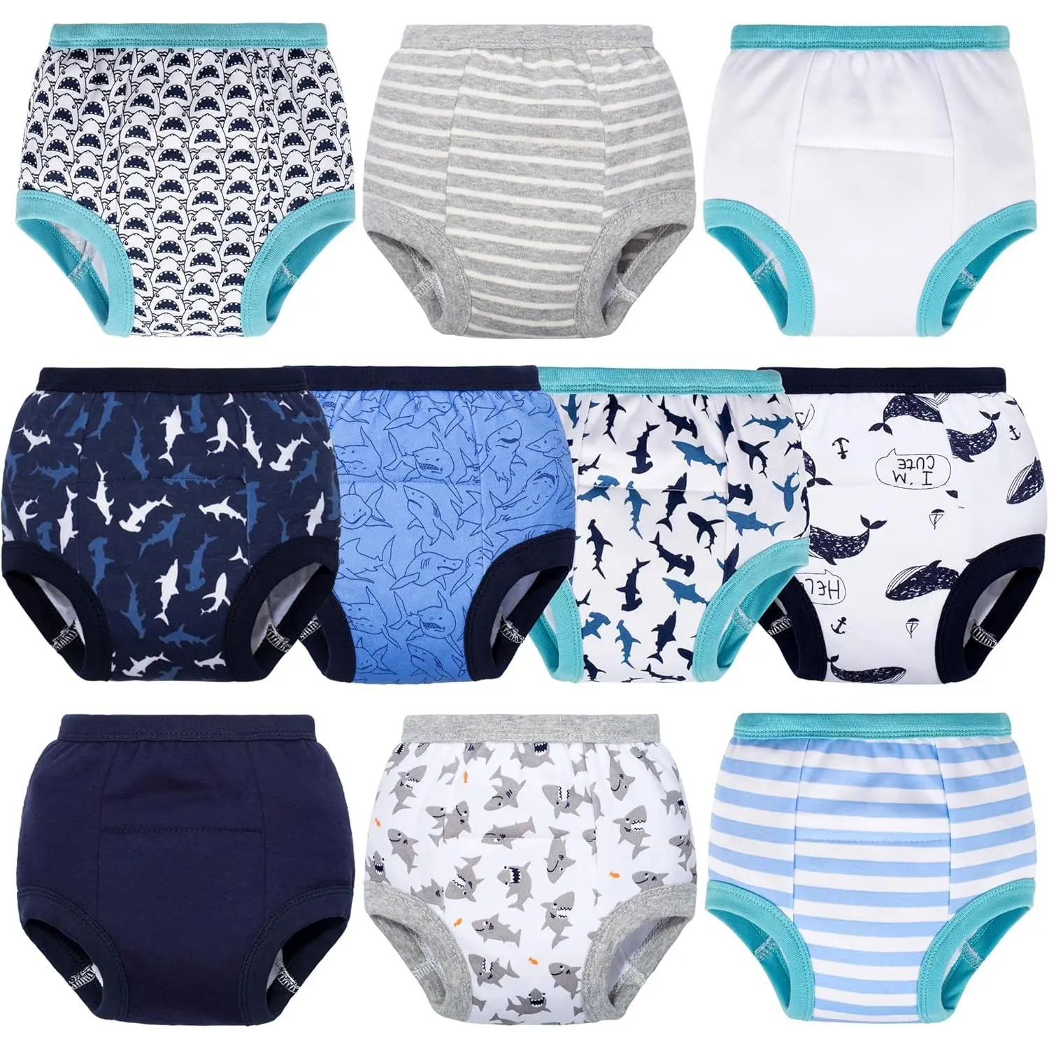 BIG ELEPHANT Toddler Training Pants, Soft Cotton Absorbent Training Underwear  Baby Boys & Girls underpants