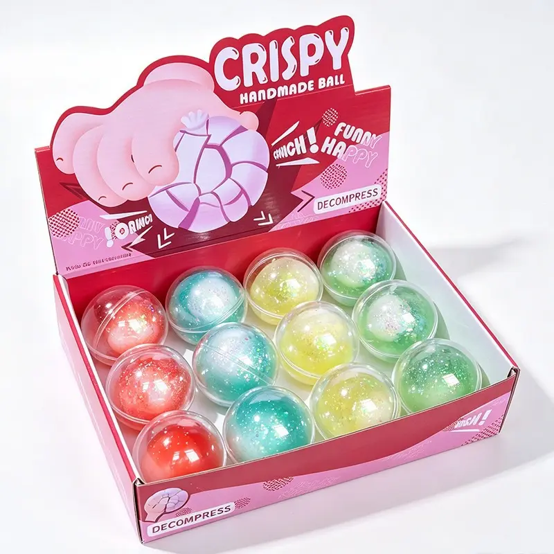 Crystal Clay Crunchy Handmade, Super Soft Stress Relief Ball