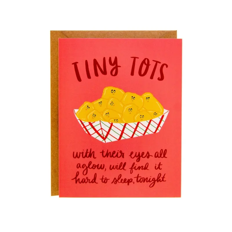 1pc Funny Christmas Cards | Unique Christmas Cards | Tater Tot Christmas