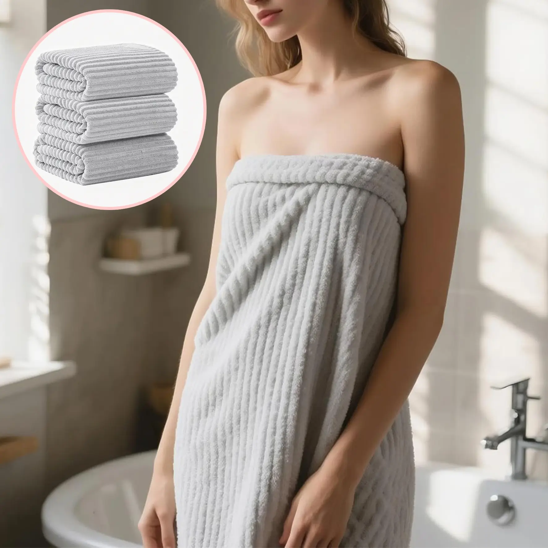 1/2/3Pcs Oversized Microfiber Bath Towels, Super Soft Absorbent Quick Dry Lightweight Shower Towels for Bathroom Spa Gym Hotel Yoga,   Premium  Perfect Christmas New Year Home Gifts