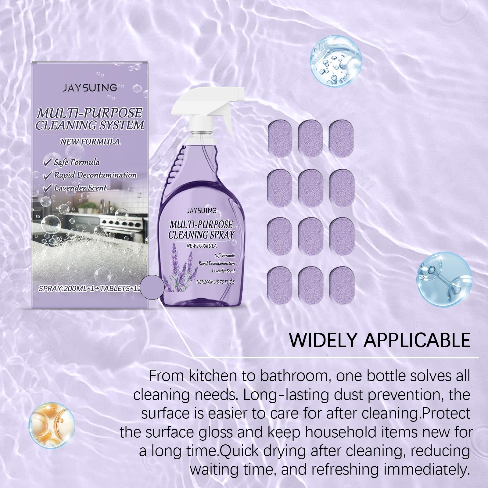 Jaysuing Multi-Purpose Cleaner Clean Oil Remove Stains Kitchen Bathroom Clean Multi-Purpose Cleaner