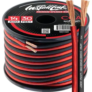 14 Gauge Speaker Wire (Speaker Cable) for Car, Home or RV Audio Cable, 30ft, CCA 14 Gauge Speaker Wire (Speaker Cable) for Car, Home or RV Audio Cable, 30ft, CCA