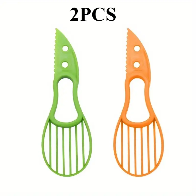 3 In 1 Avocado Slicer Shea Corer Fruit Peeler Cutter Pulp Separator Plastic Knife Kitchen Vegetable Tools Home Accessory