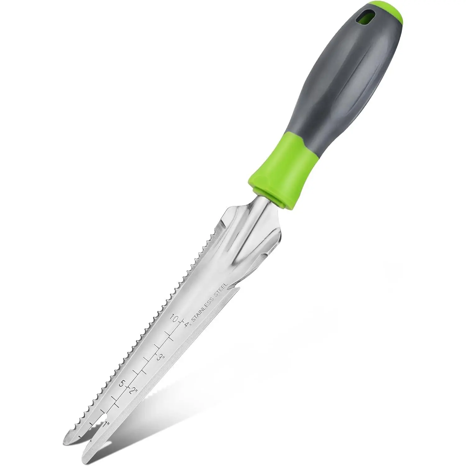 5-in-1 Stainless Steel Gardening Trowel with Soft Handle - Hand Weeder Puller for Flower & Vegetable Care, Essential Gardening Tool