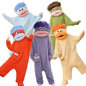 Cute Monster Wearable Blanket Hoodie, Oversized Soft Warm Sugar Fleece, Cozy Pullover Loungewear, Halloween Costume Pajamas, One Size Fits Most