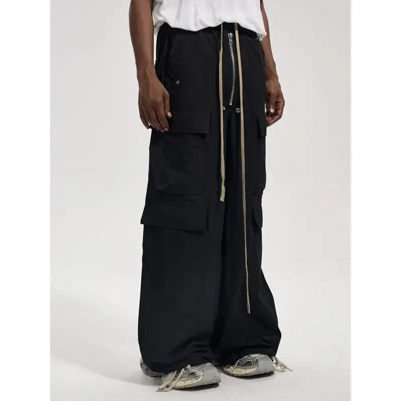 RaveDoubleCargoPants-BlackLooseMenswear