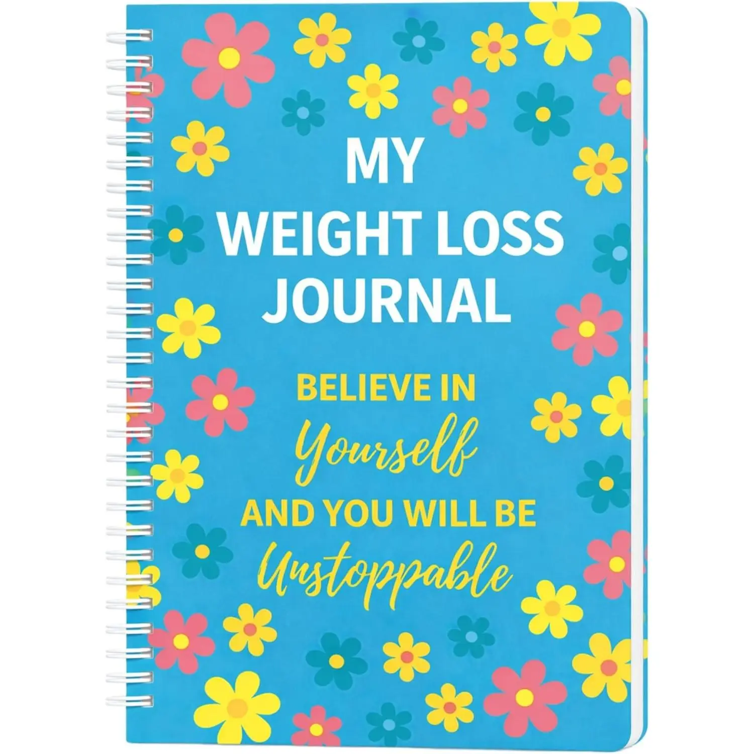 90-Day Weight Loss Planner – Spiral Bound Fitness & Wellness Journal with Daily & Weekly Trackers, Meal Planning, Habit & Workout Logs, 100 GSM No-Bleed Paper, Waterproof PVC Cover