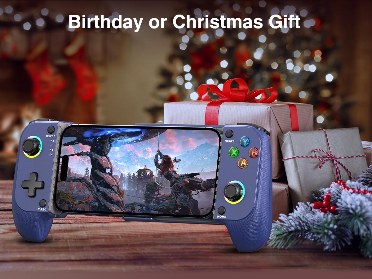 ESYWEN Mobile Game Controller for iphone/Android, Wireless Phone Controller with Phone Case Support, Gaming Controller Support PS Remote Play,Xbox Cloud,Steam Link,GeForce Now,MFi Apple Arcadeand Call of Duty, Roblox