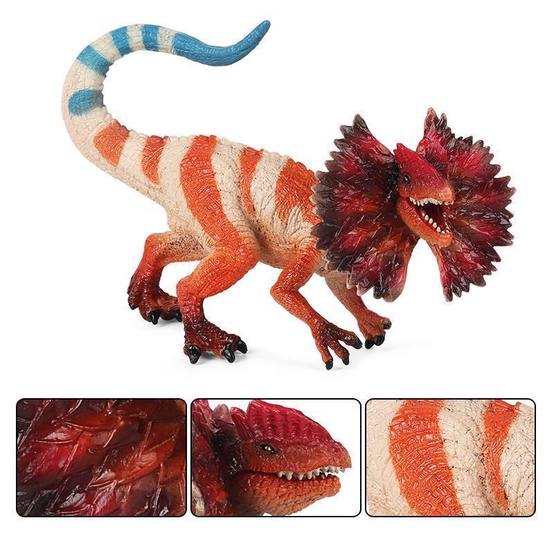 Oenux Jurassic Carnivorous Dilophosaurus Solid PVC Dinosaur Toy Action Figures Animal Model Collection Kids Gift Oenux Jurassic Carnivorous Dilophosaurus Solid PVC Dinosaur Toy Action Figures Animal Model Collection Kids Gift
