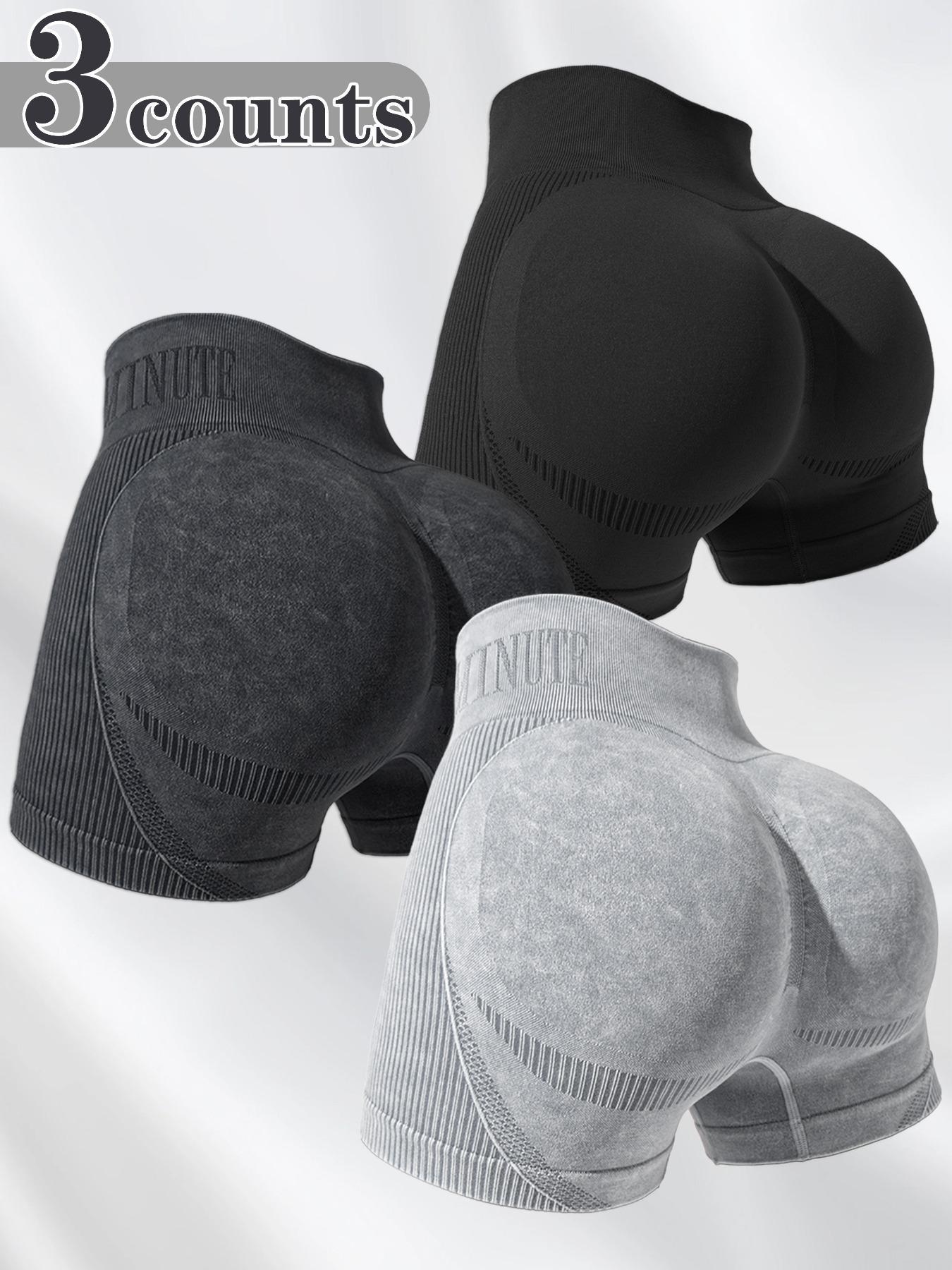 Women's Letter Print Seamless Sports Shorts, High Stretch Breathable Comfortable Skinny Shorts, Ladies Sportswear for Indoor Outdoor Wear